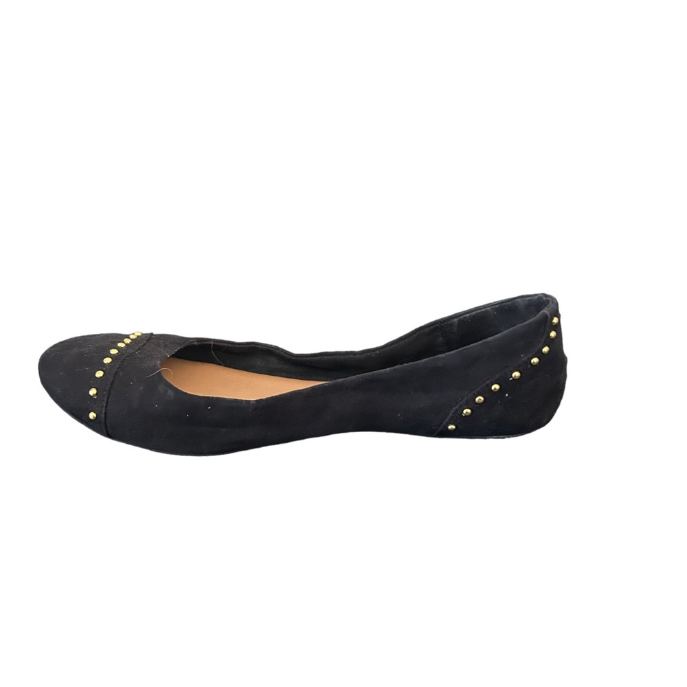Merona Women’s Black Textile Slip On Studded Ballet Flats Size 9.5 - Picture 6 of 12